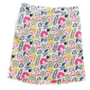 Boden Floral A-Line Skirt Size 12L